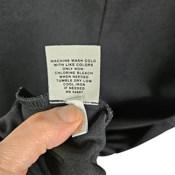 Express Black Cream Asymmetrical Color Block‎ Sleeveless Sheath Dress Size 6 - Picture 8 of 10